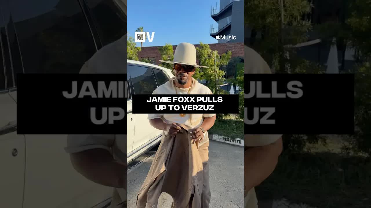 Jamie Foxx pulls up to #VERZUZ