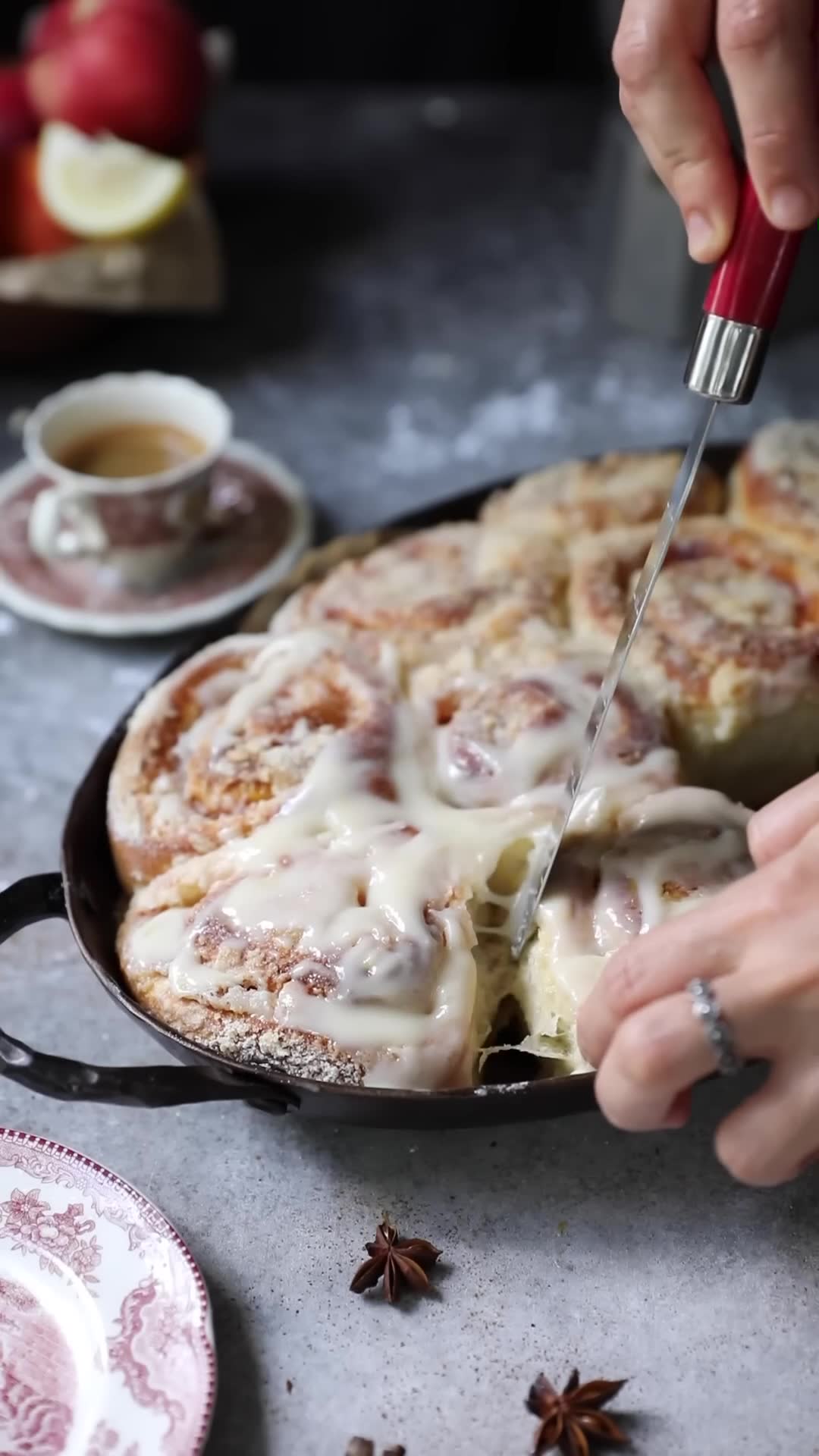 Fresh fruit-filled sweet rolls perfect for weekend mornings