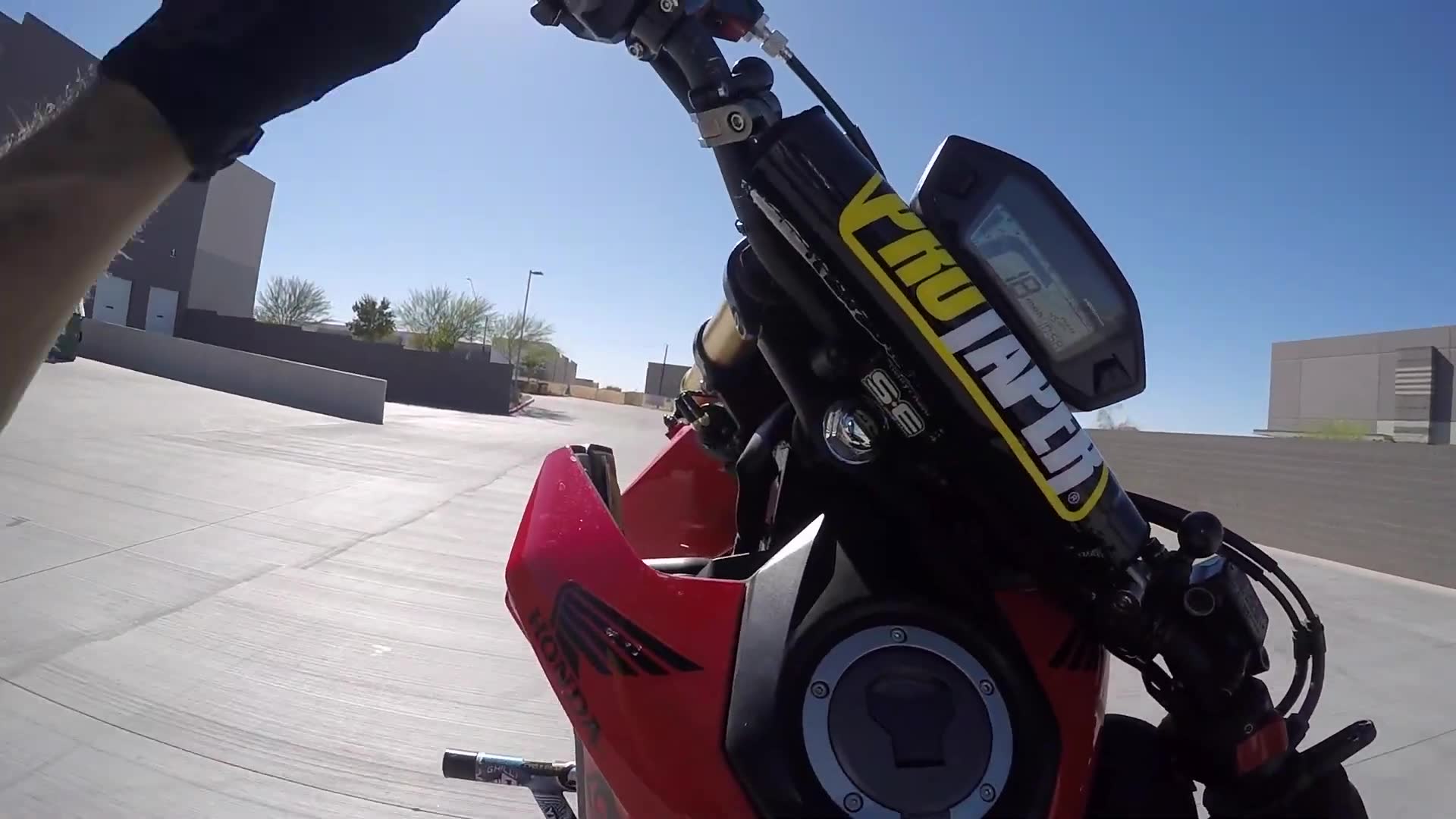 Pulling off big wheelies on tiny bikes proves that size does not matter one bit at all