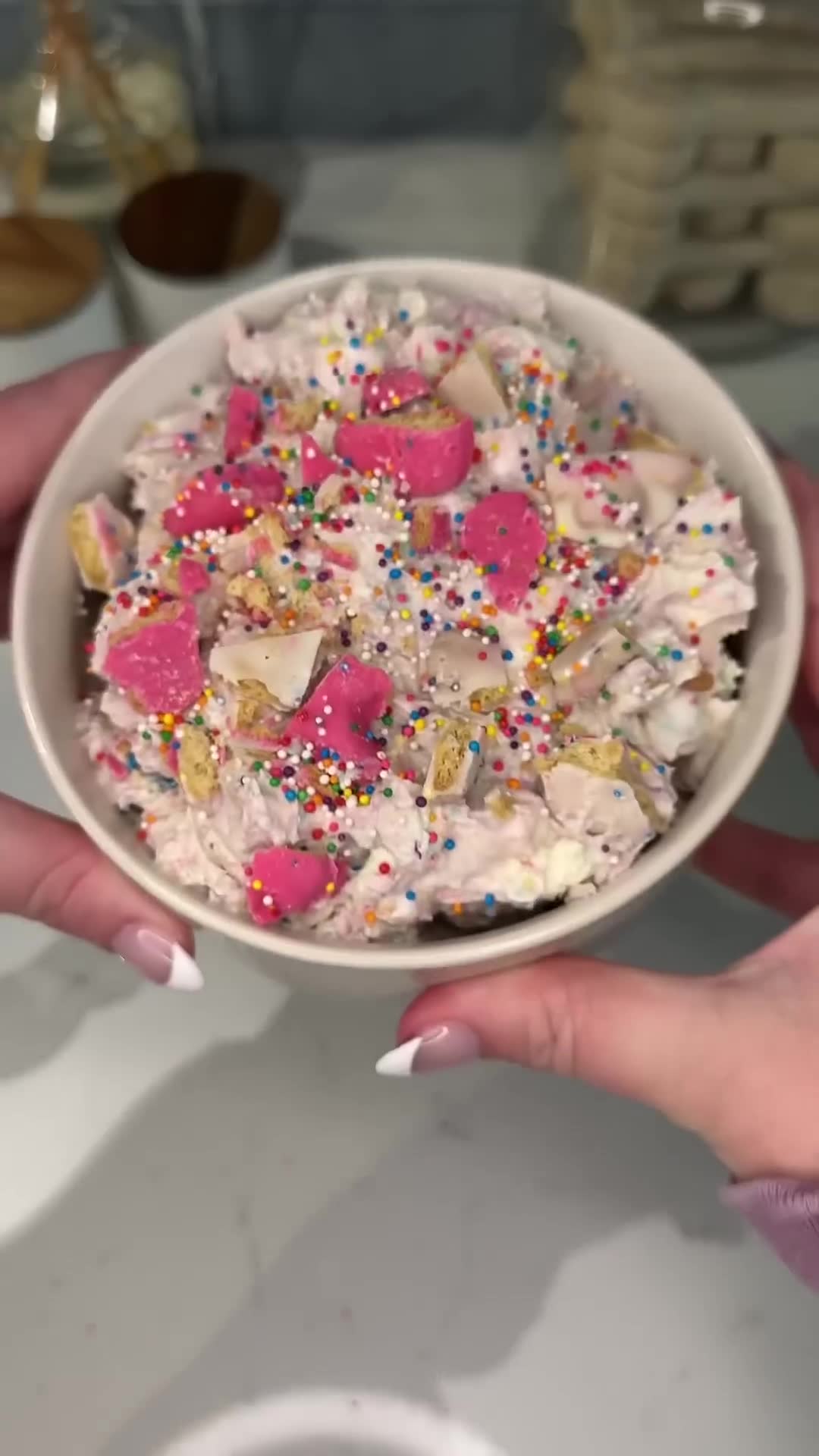 Whimsical cookie salad transforms frosted animal crackers into creamy dessert