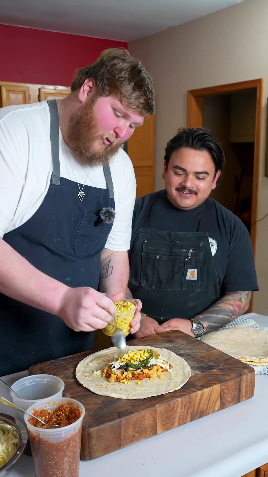 Watch this burrito get absolutely destroyed during a cooking collaboration