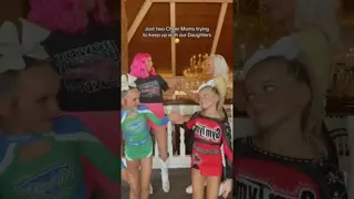 Who did it better MOMS or DAUGHTERS?! 🤣⬇️ @thecoachsamantha #cheer #competition #dancetrend