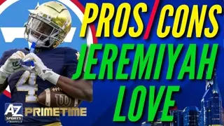 Titans Pros and Cons of drafting Jeremiyah Love