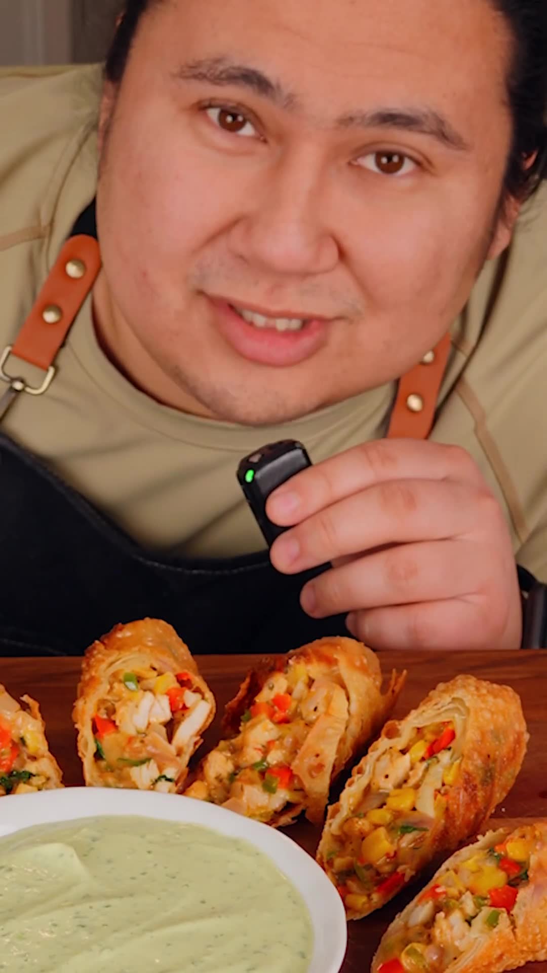 Smoked chicken southwestern egg rolls with bold flavors