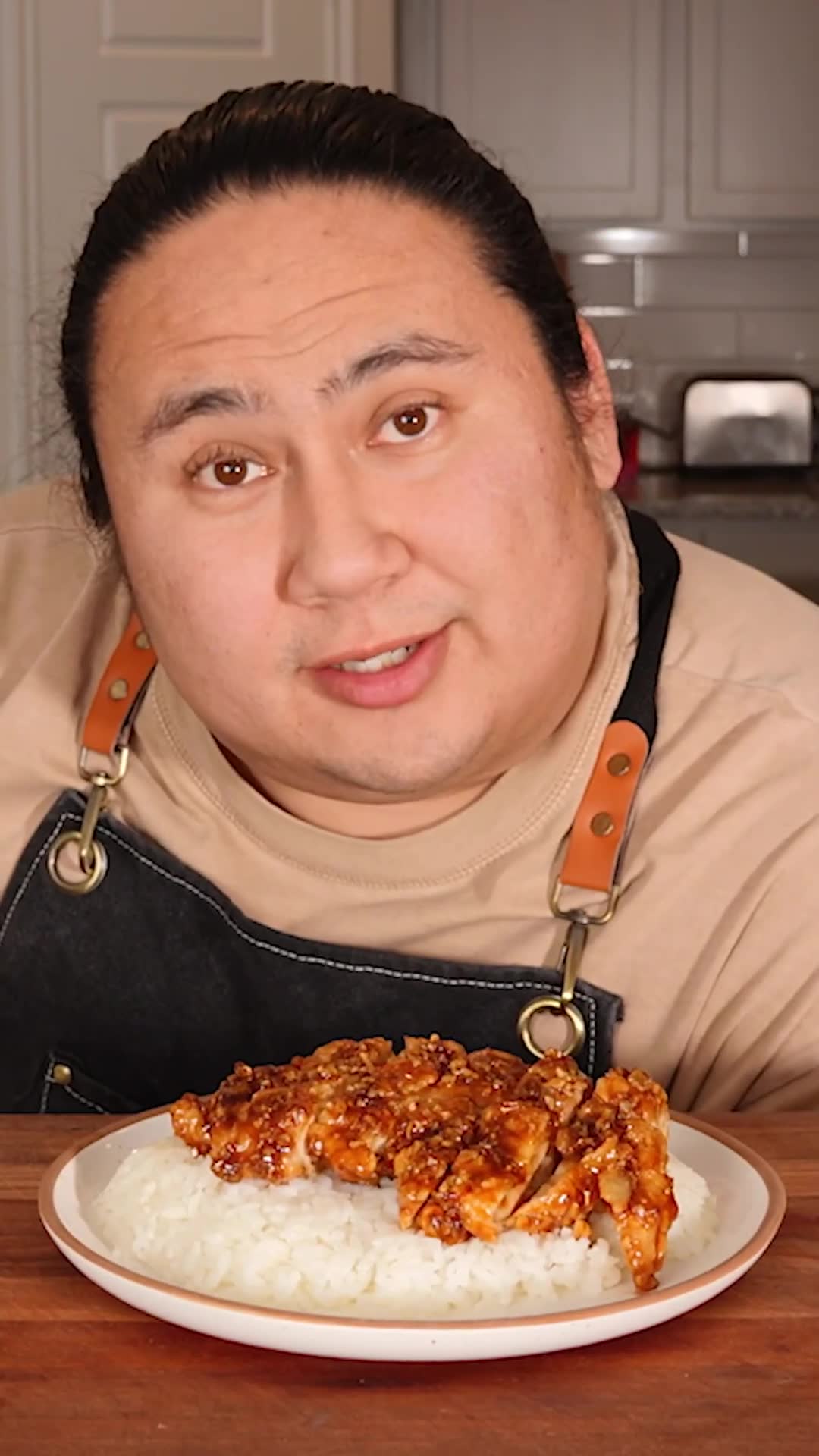 The sticky coating on this chicken is amazing