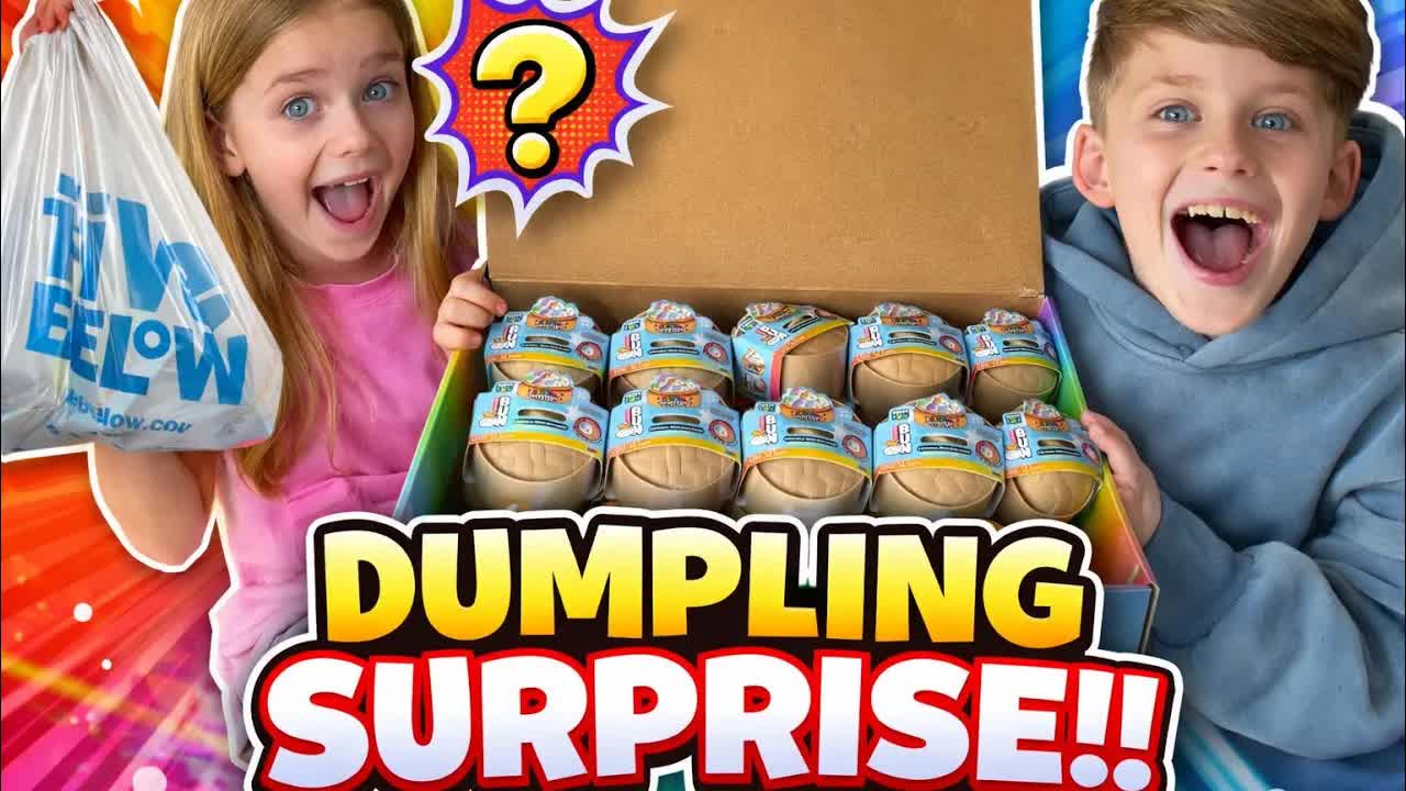 DUMPLING SURPRISE..WHAT DID WE GET?! 🫣🤩 *EXCITING!* #dumplings #fivebelow #surprise 