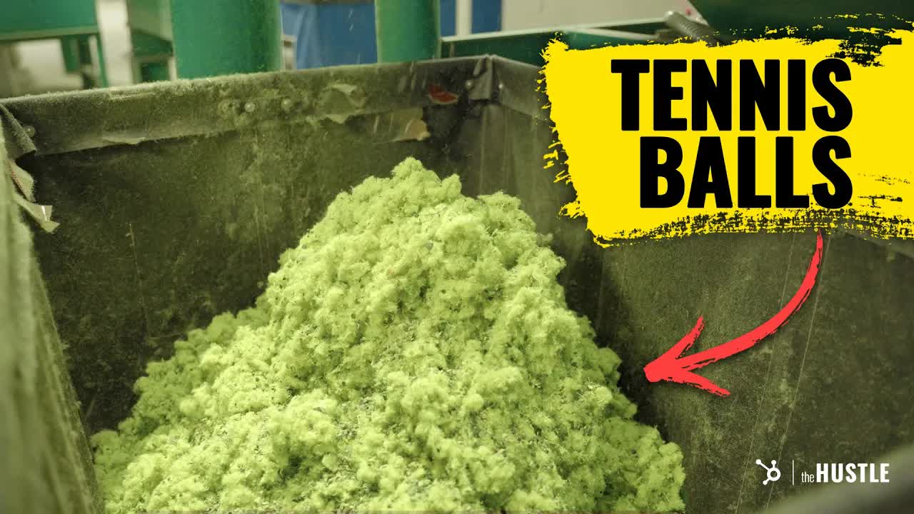 How One Company Transforms Old Tennis Balls Into "Green Gold"