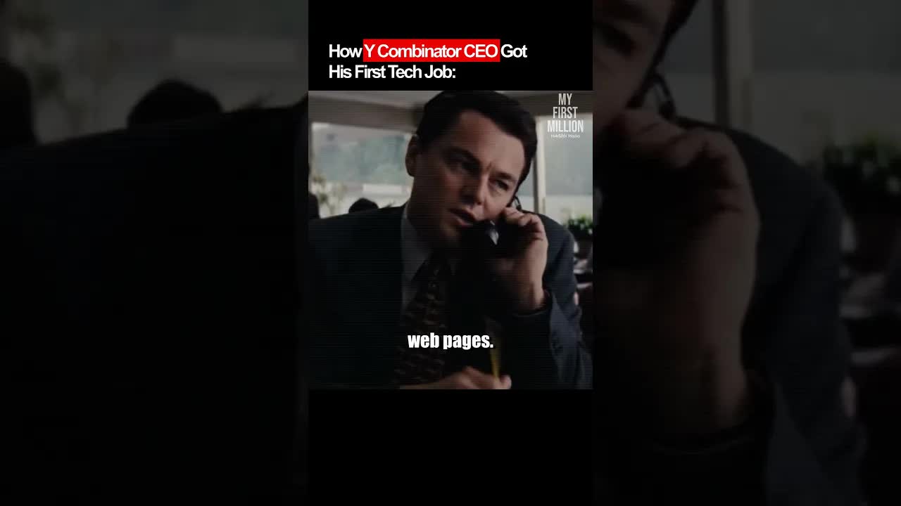 Y Combinator CEO's first job.