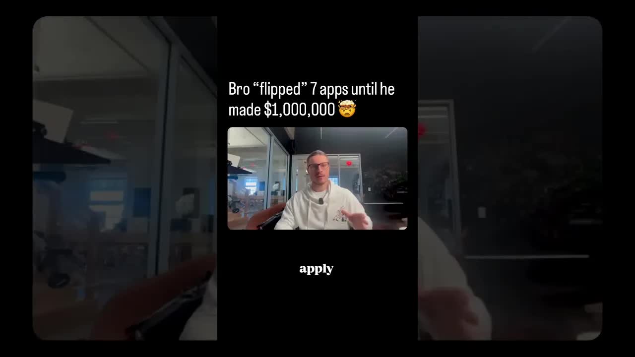 Bro “flipped” these 7 small apps until he made $1M 🤯
