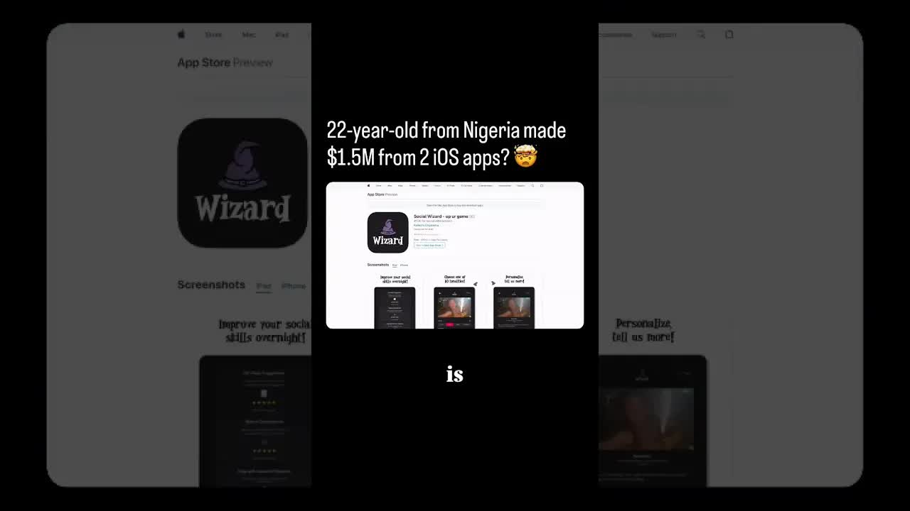 22-year-old from Nigeria made $1.5M from 2 iOS apps? 🤯