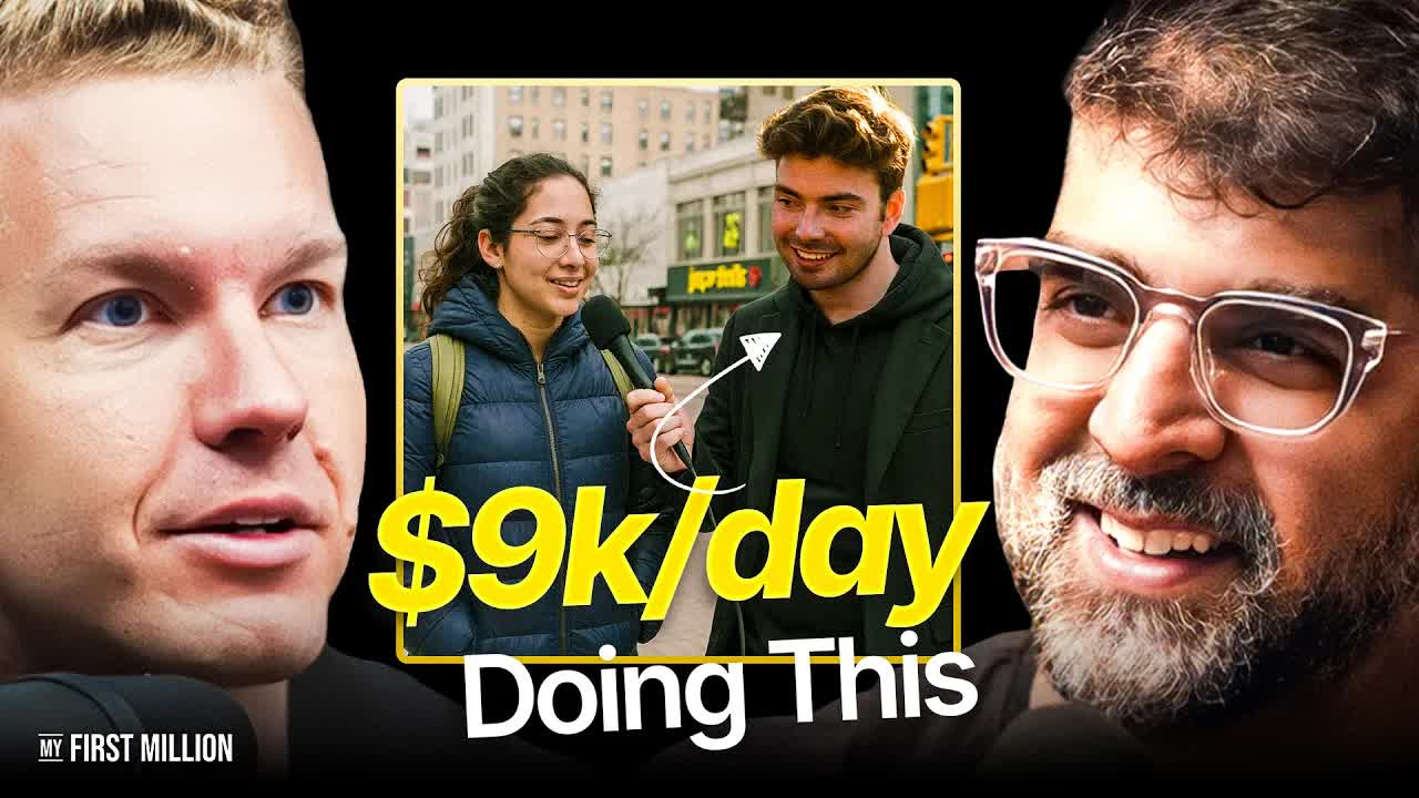 This 20 Year Old makes $3.6M/Year interviewing strangers