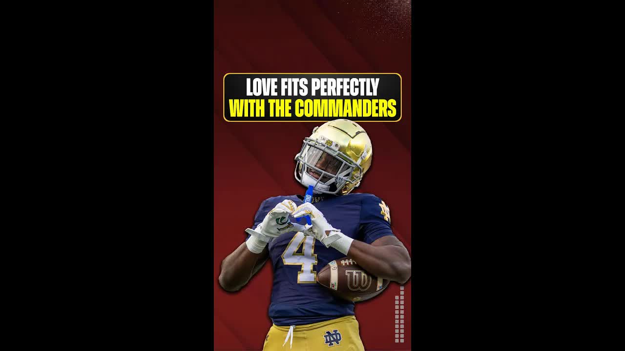 Jeremiyah Love makes perfect sense if he falls the #WashingtonCommanders in the #2026NFLDraft! #HTTR episode artwork