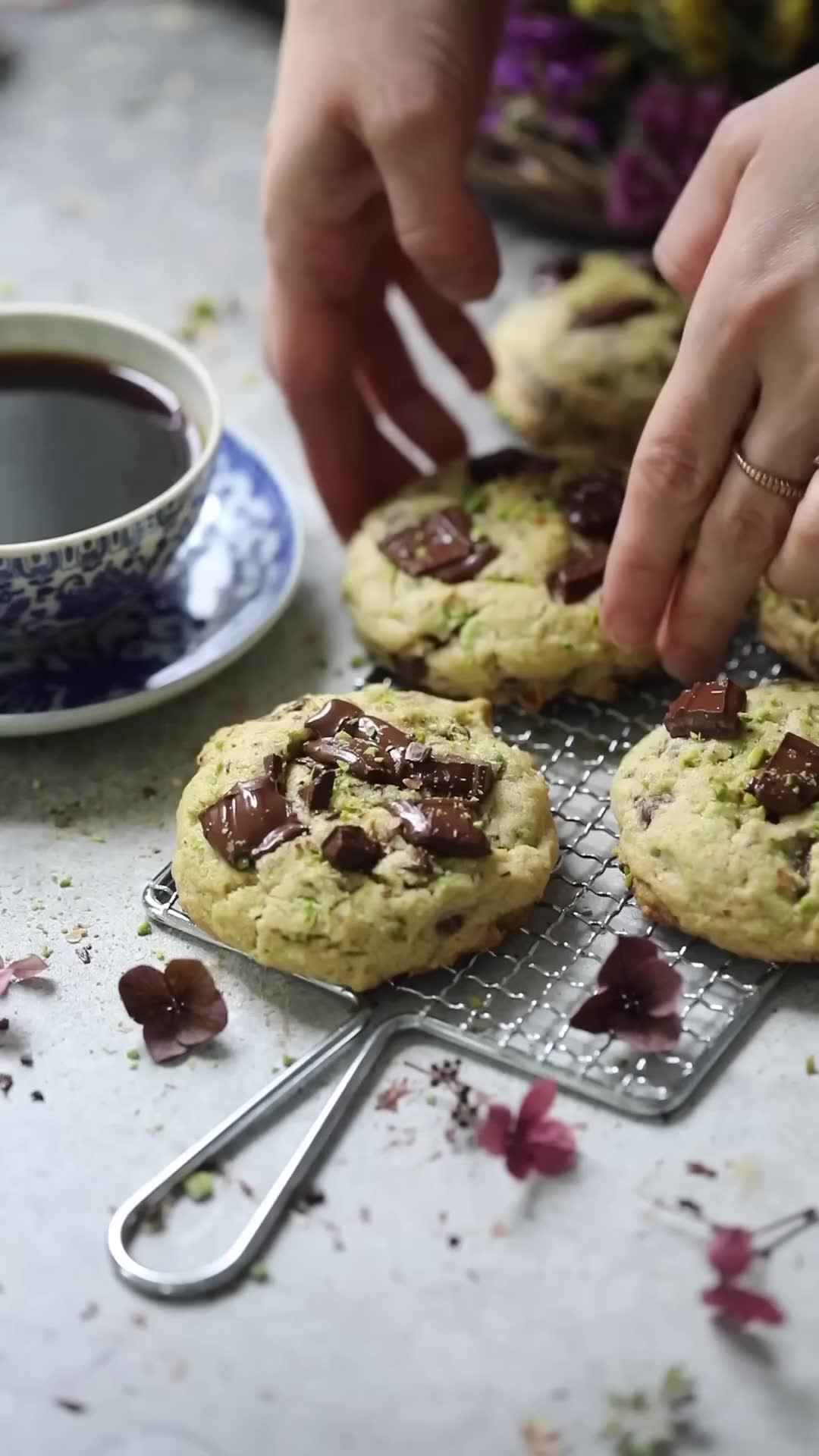 Viral Dubai chocolate bar and pistachio cookie recipes