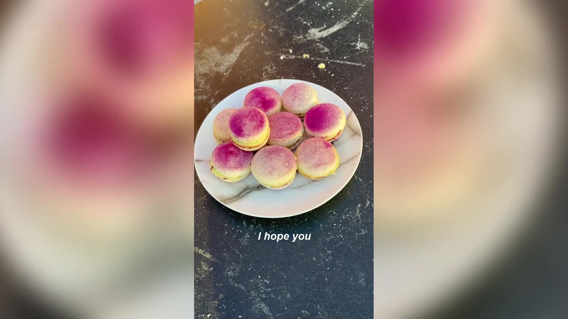 Collaborative macaron attempt full of mistakes
