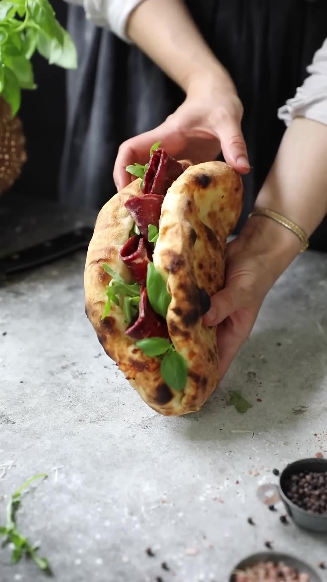 Pizza dough comparison featuring different rise times