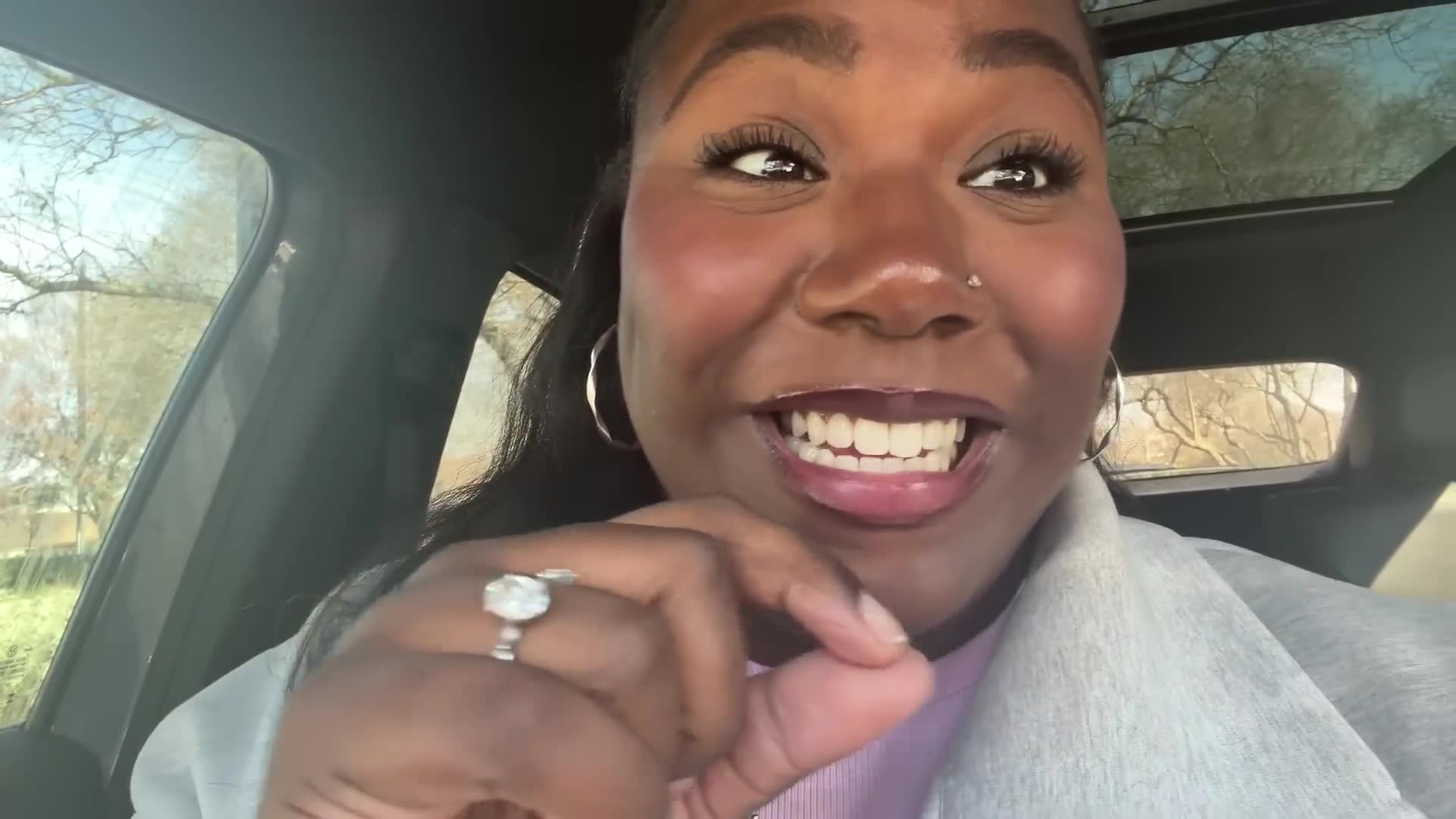 What happens when your husband thinks the car is moving on its own