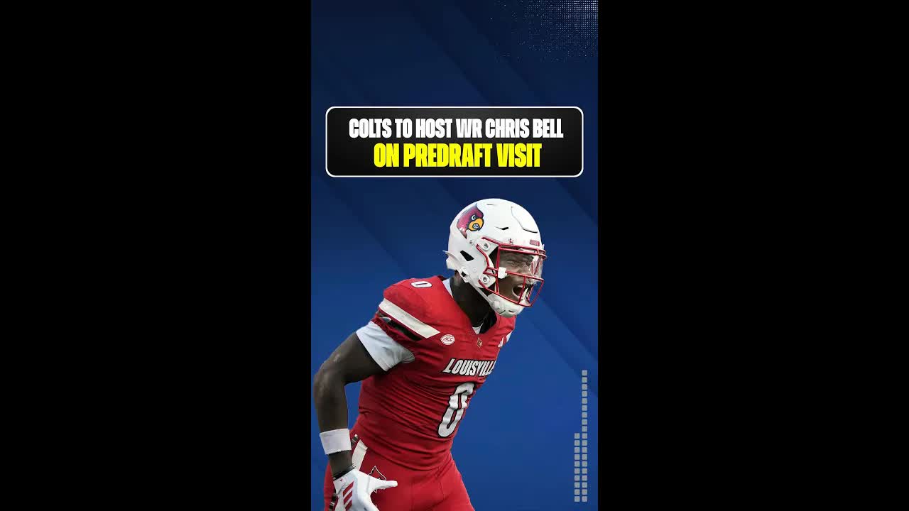 Colts to host Louisville WR Chris Bell in predraft visit #indianapoliscolts #nfl #chrisbell episode artwork