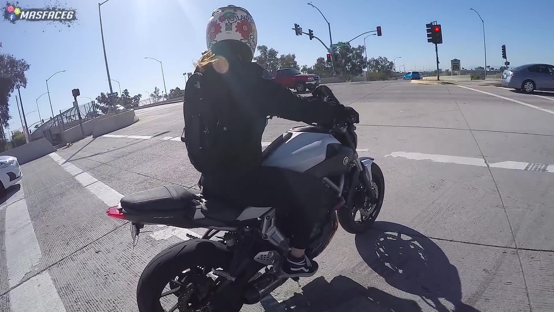 Shopping on our motorcycles during the coronavirus outbreak caught on camera during motorcycle ad...