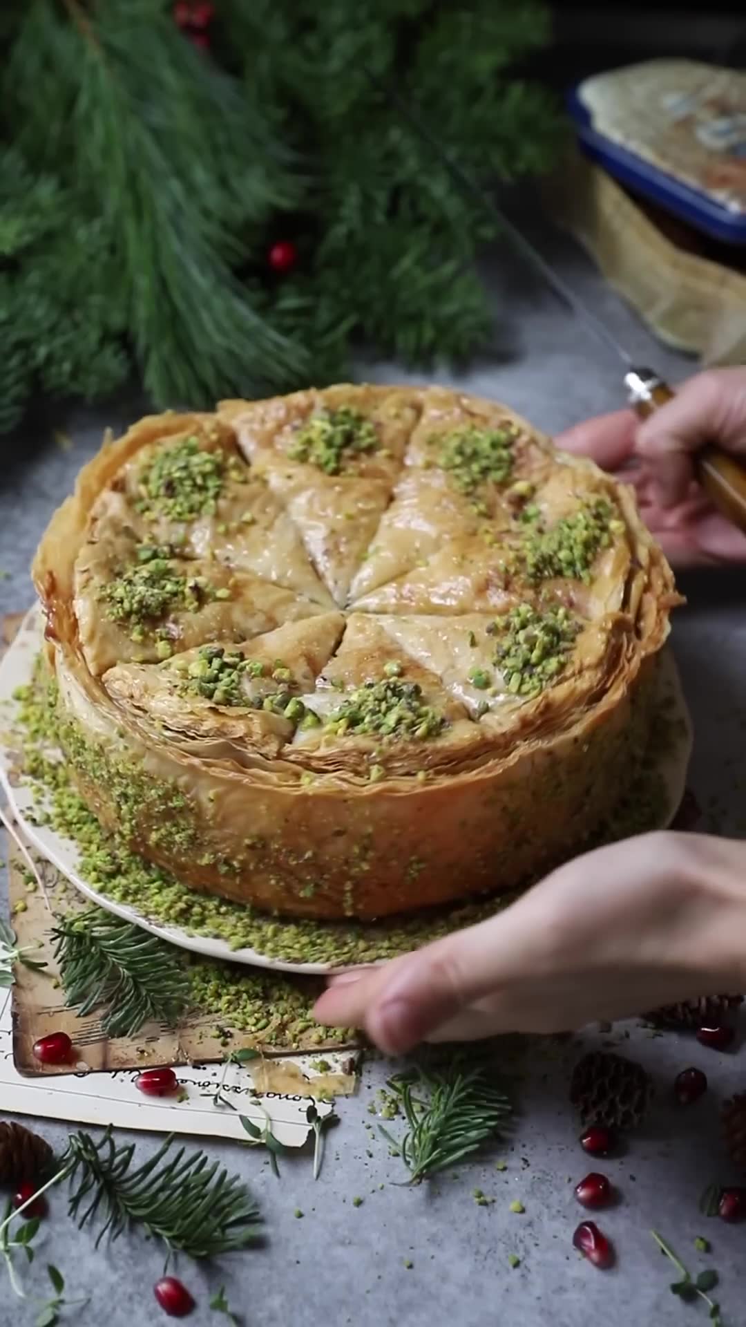 Two innovative takes on classic baklava with modern presentation