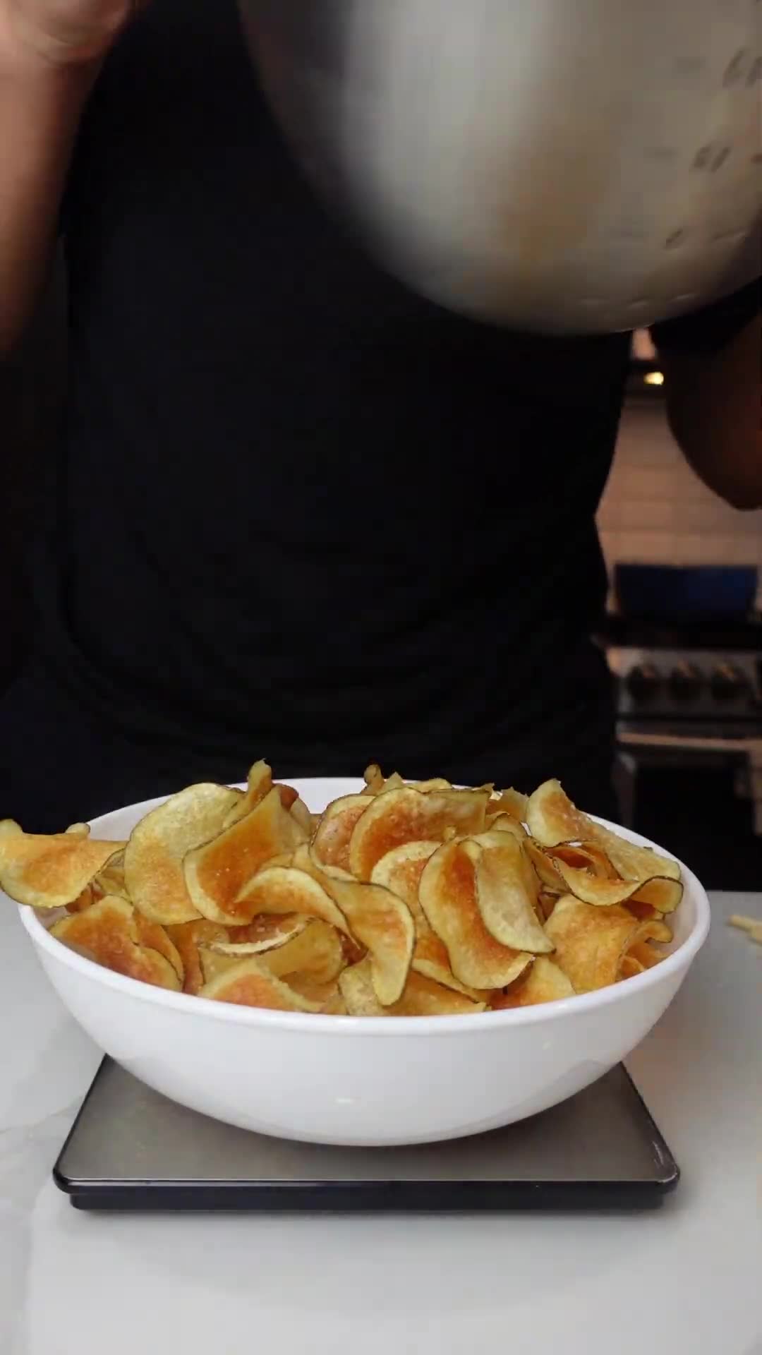 Making crispy potato chips from scratch vs the classic bag