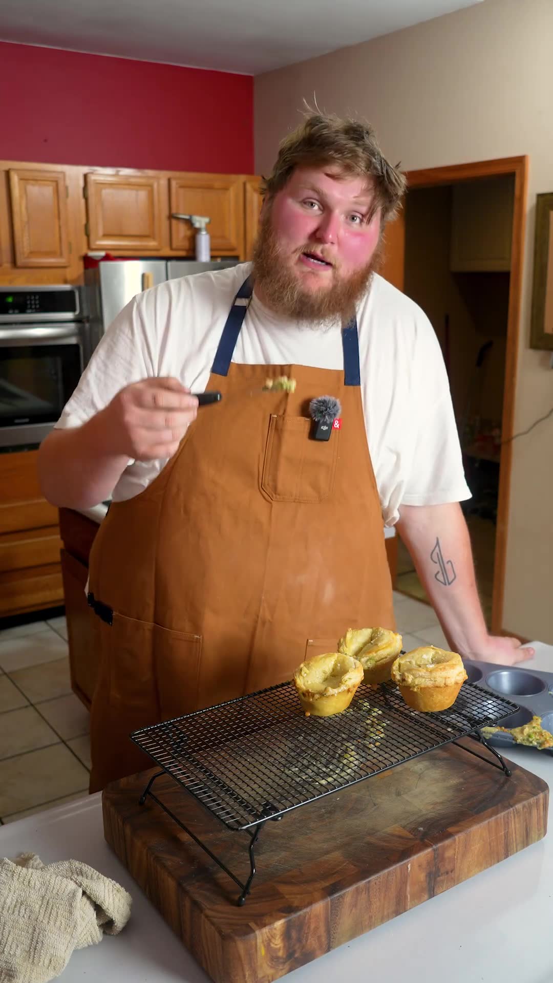 Cooking failure documented as chicken pot pie goes completely sideways