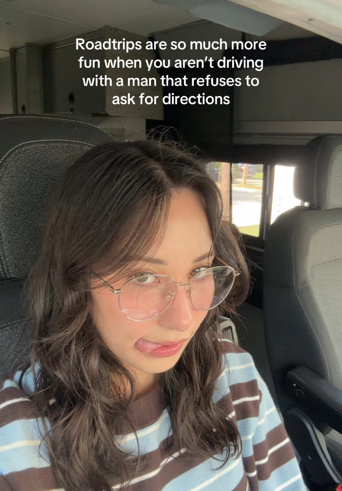 When your male passenger won't admit we're lost on a drive
