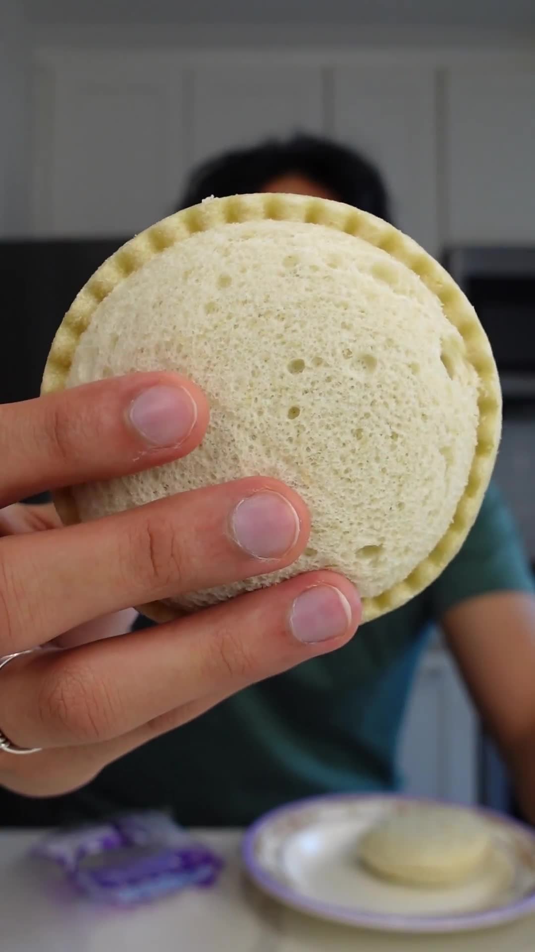 Making homemade crustless peanut butter sandwiches vs the frozen ones