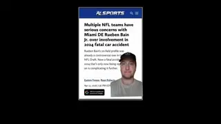 Multiple teams have concern with Rueben Bain's car accident... #2026NFLDraft #CincinnatiBengals