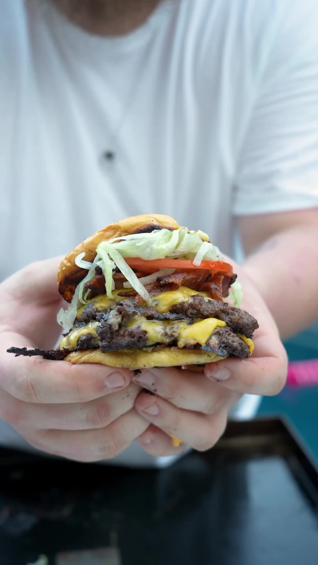 Smashburger making with another creator leads to hilarious results