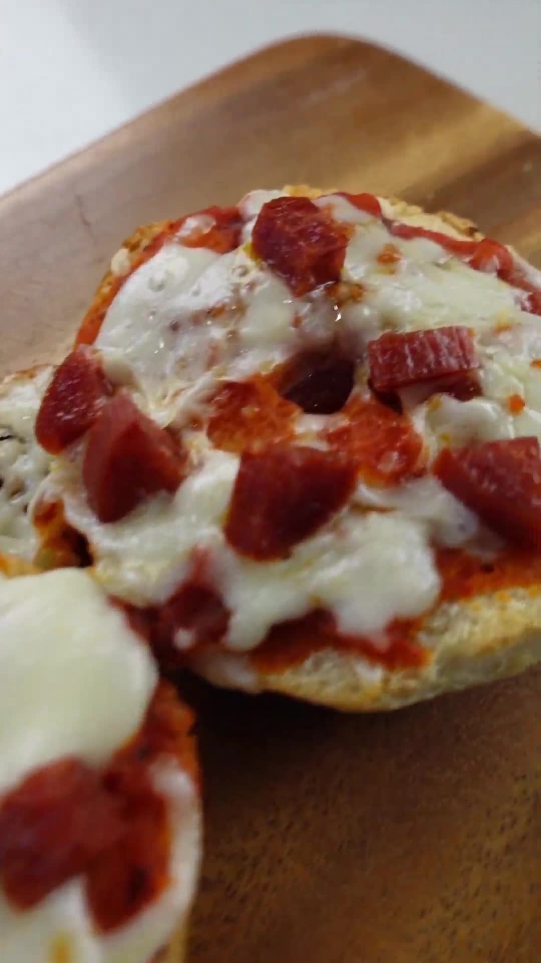 Making mini pizza bagels that beat the frozen aisle classic