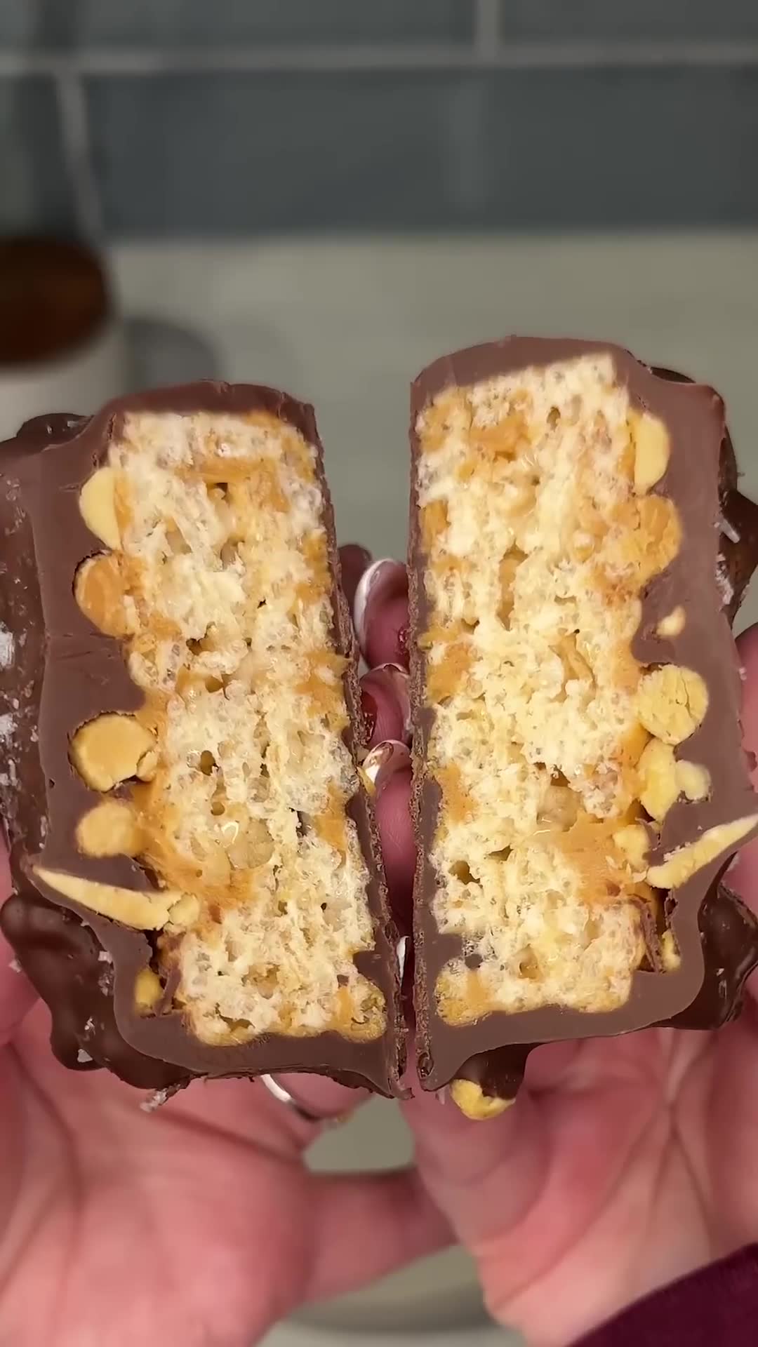 Cereal treats transformed into chocolate peanut butter indulgence