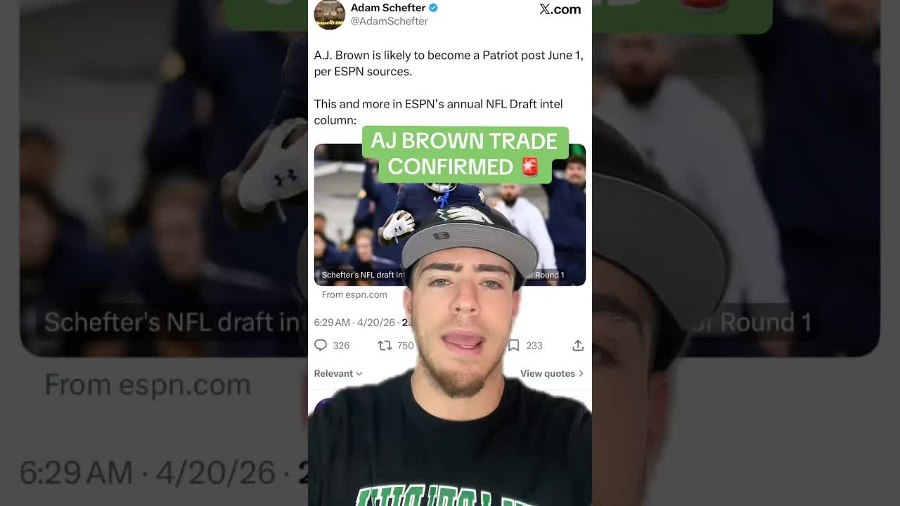 Eagles TRADING AJ Brown To Patriots CONFIRMED! #Eagles #philadelphiaeagles #NFL episode artwork