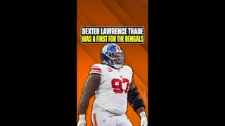 There's a first time for everything with the #CincinnatiBengals acquiring Dexter Lawrence! #WhoDey