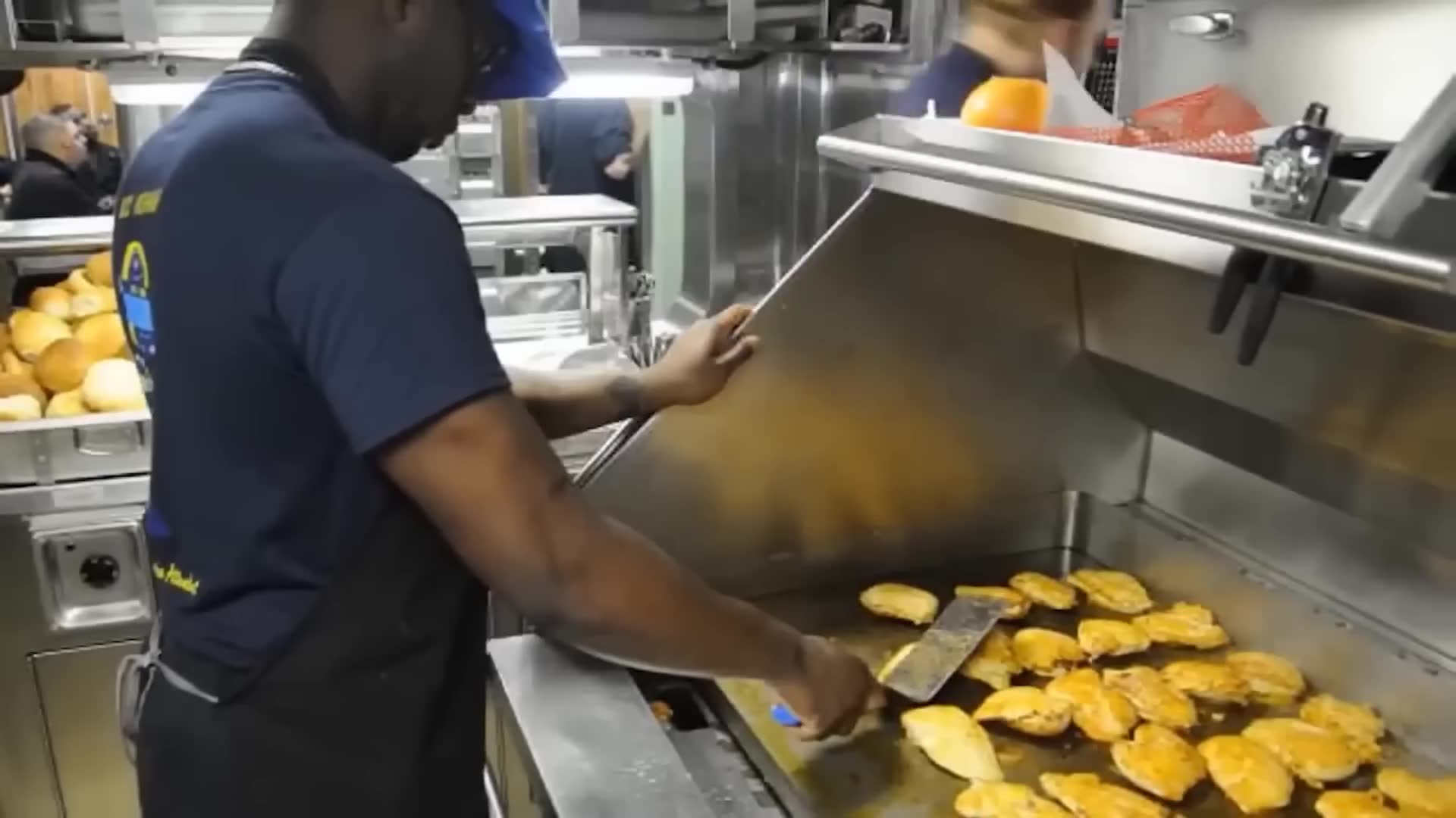 Extended patrol food preparation aboard attack submarine examined in detail