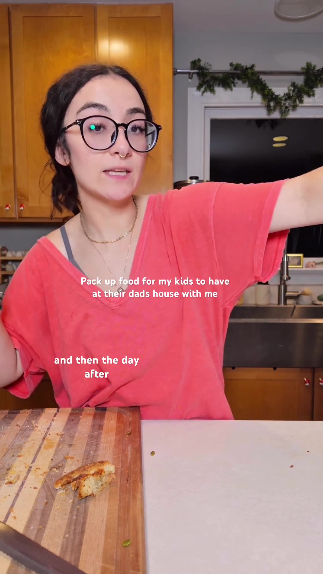 Solo cooking time while kids visit their father