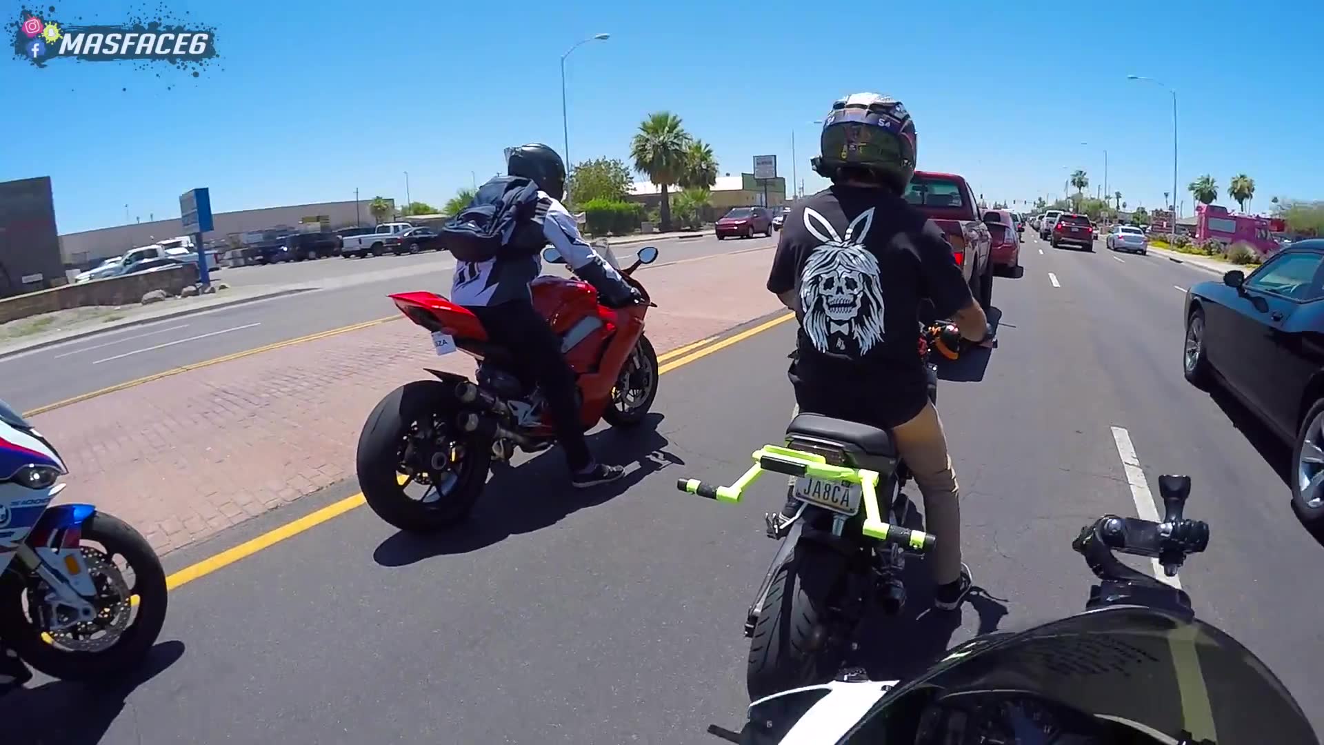My first time riding a Ducati v4! filmed from motorcycle perspective on the street