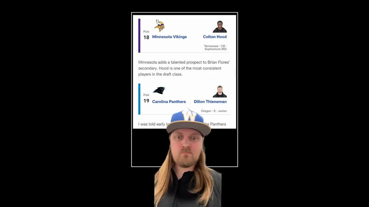 Daniel Jeremiah’s final MFL Mock Draft for the #MinnesotaVikings is a doozy! #nfldraft#skol