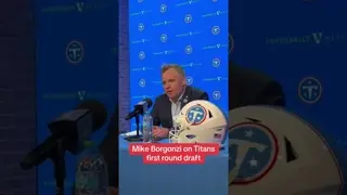 #Titans GM Mike Borgonzi is extremely satisfied with night 1 of the #nfldraft. #carnelltate #nfl