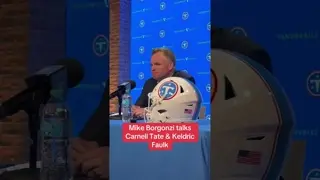 “Both of em are really high character guys”. #tennesseetitans #carnelltate #nfldraft #rookie #nfl