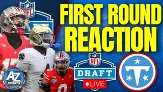 Titans Draft LIVE! Reacting to the dramatic first round of the NFL Draft