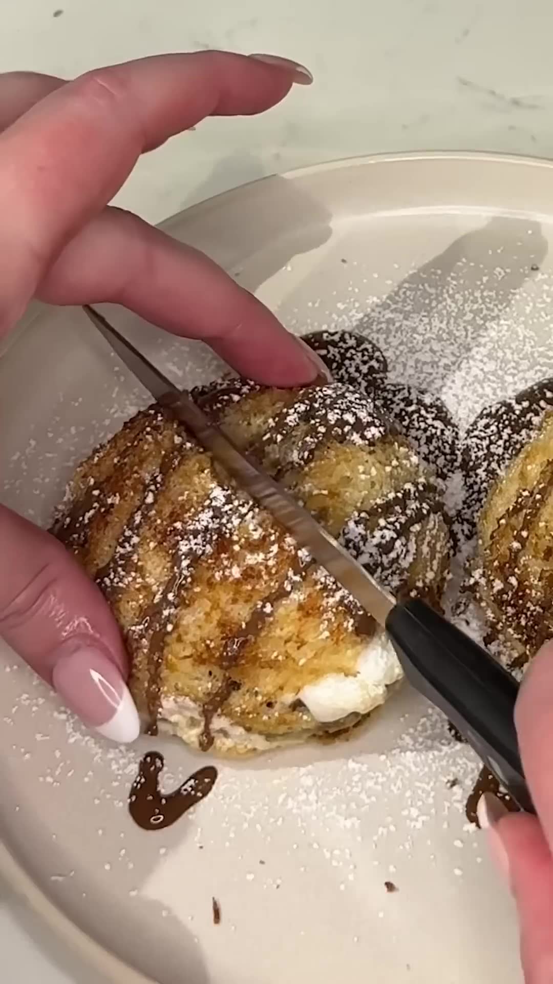 Upgraded marshmallow sandwich incorporates smooth chocolate spread