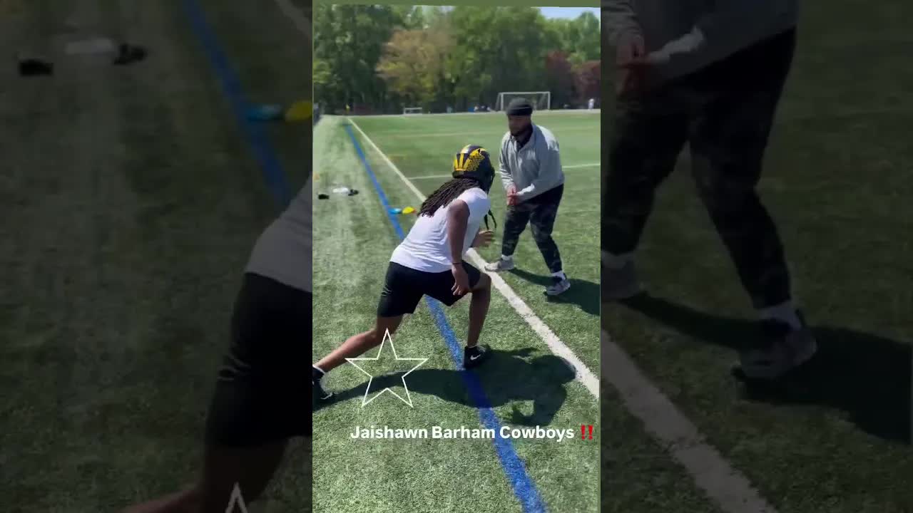Cowboys Jaishawn Barham WORKING