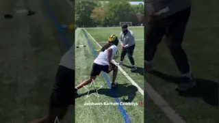 Cowboys Jaishawn Barham WORKING
