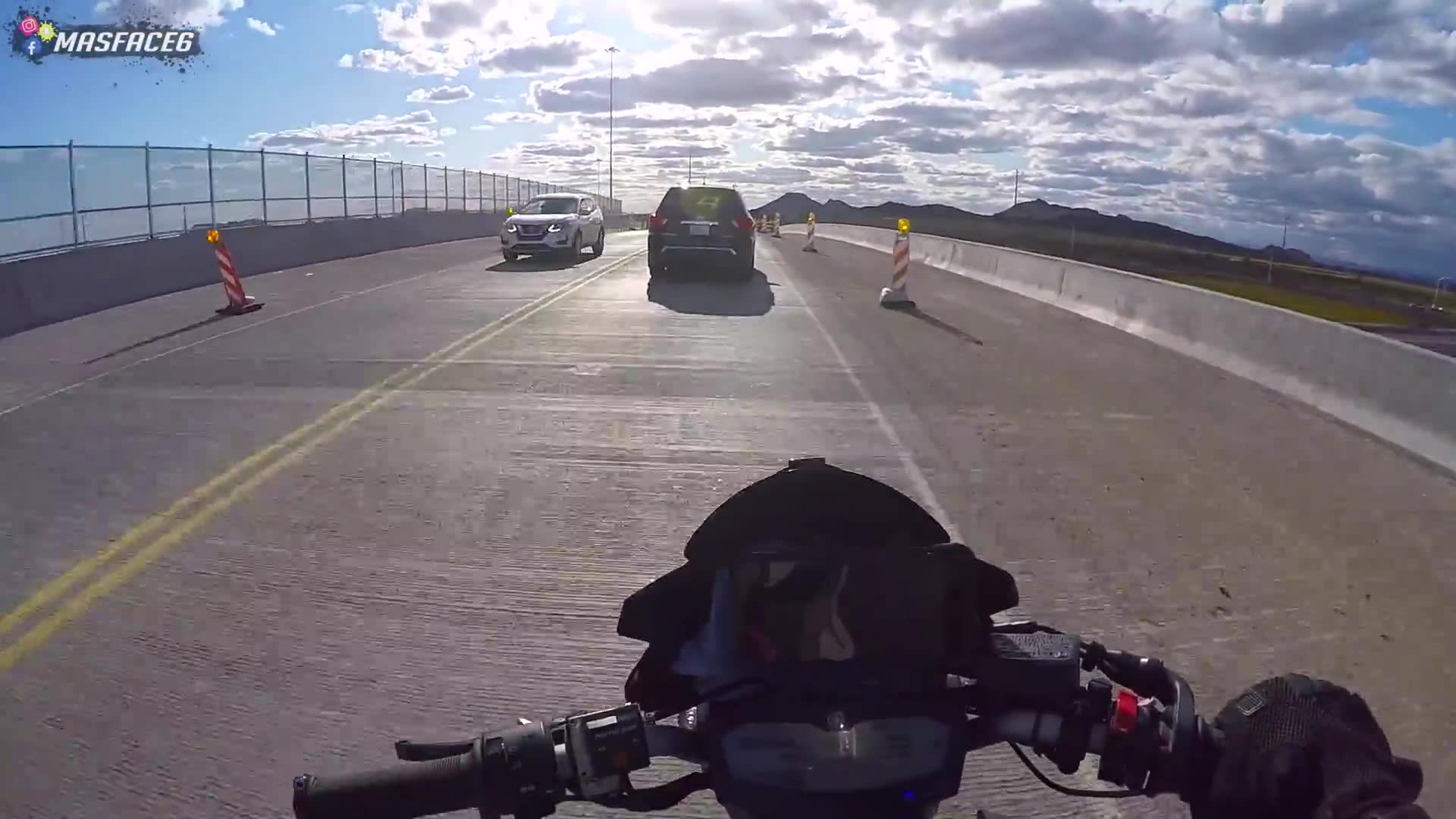My girlfriend delivered postmates with me on our motorcycles! caught on camera during motorcycle adventure