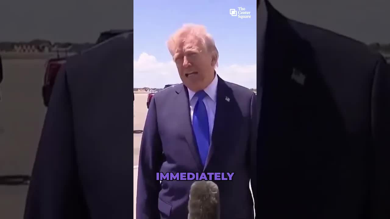 Trump on Iran: “They Cannot Have a Nuclear Weapon — Very Simple”
