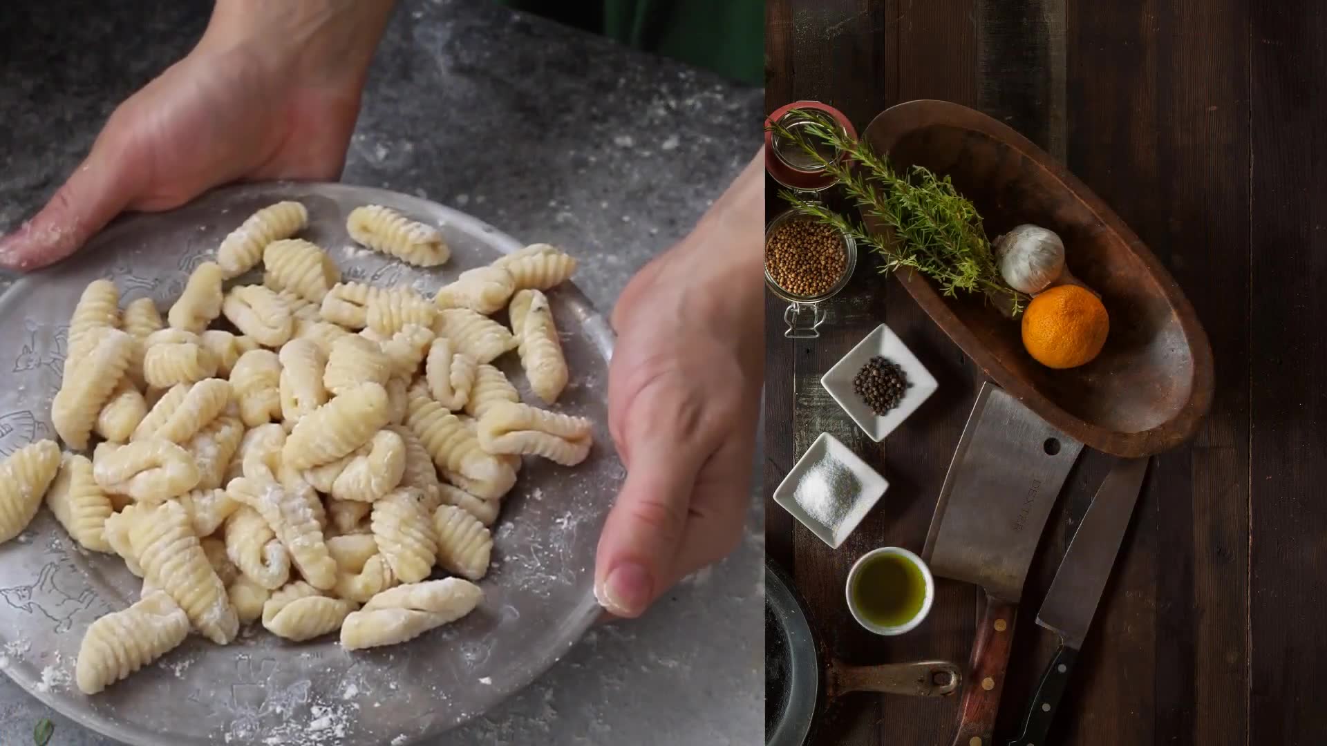 Fresh gnocchi creation demonstrating traditional methods