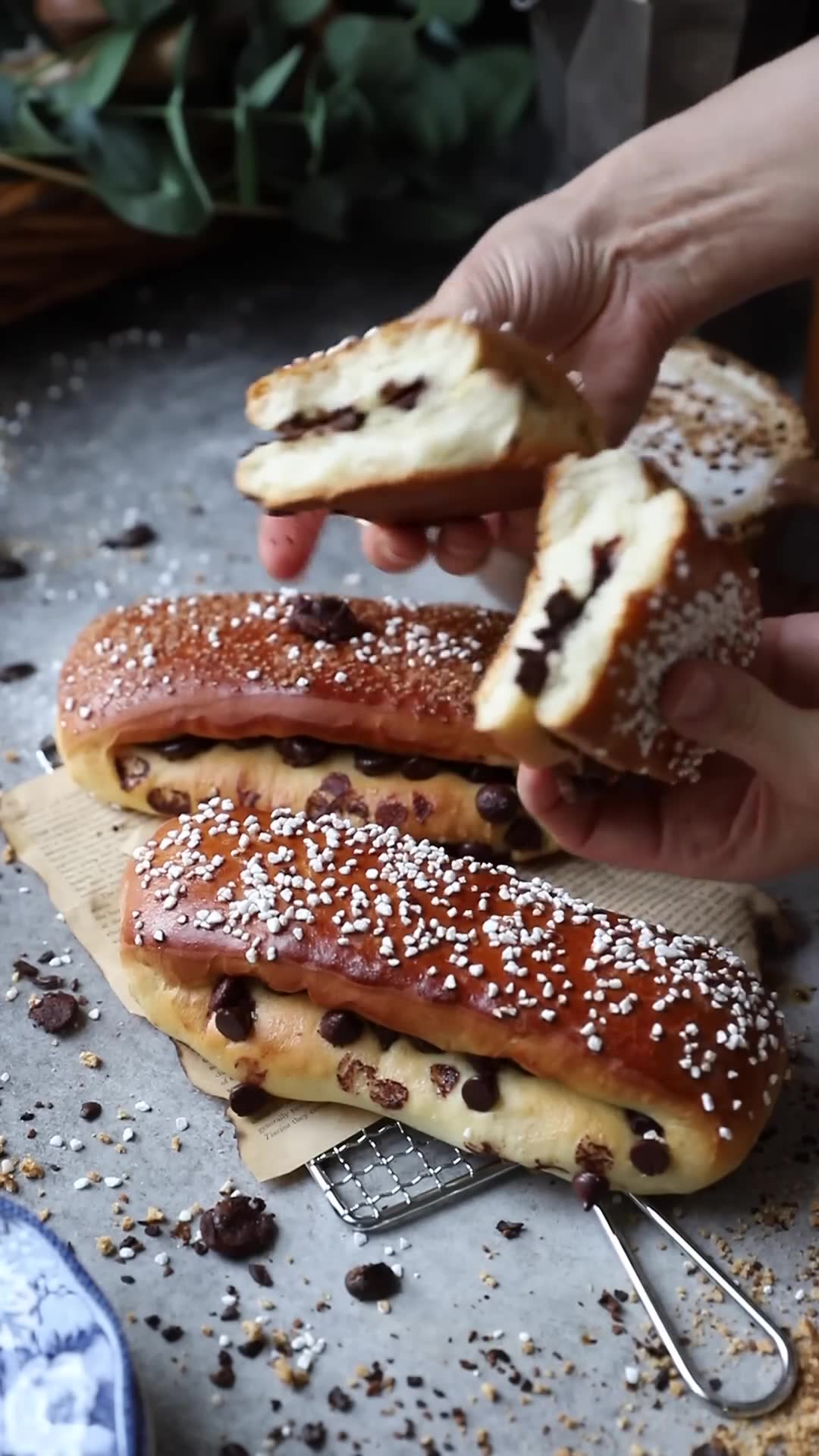 Classic French sweets: silky custard and flaky filled pastry