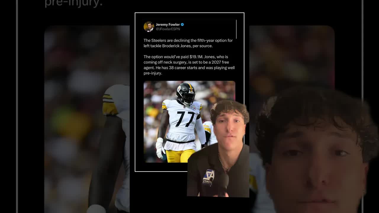 The Broderick Jones era in Pittsburgh may officially be coming to an end.