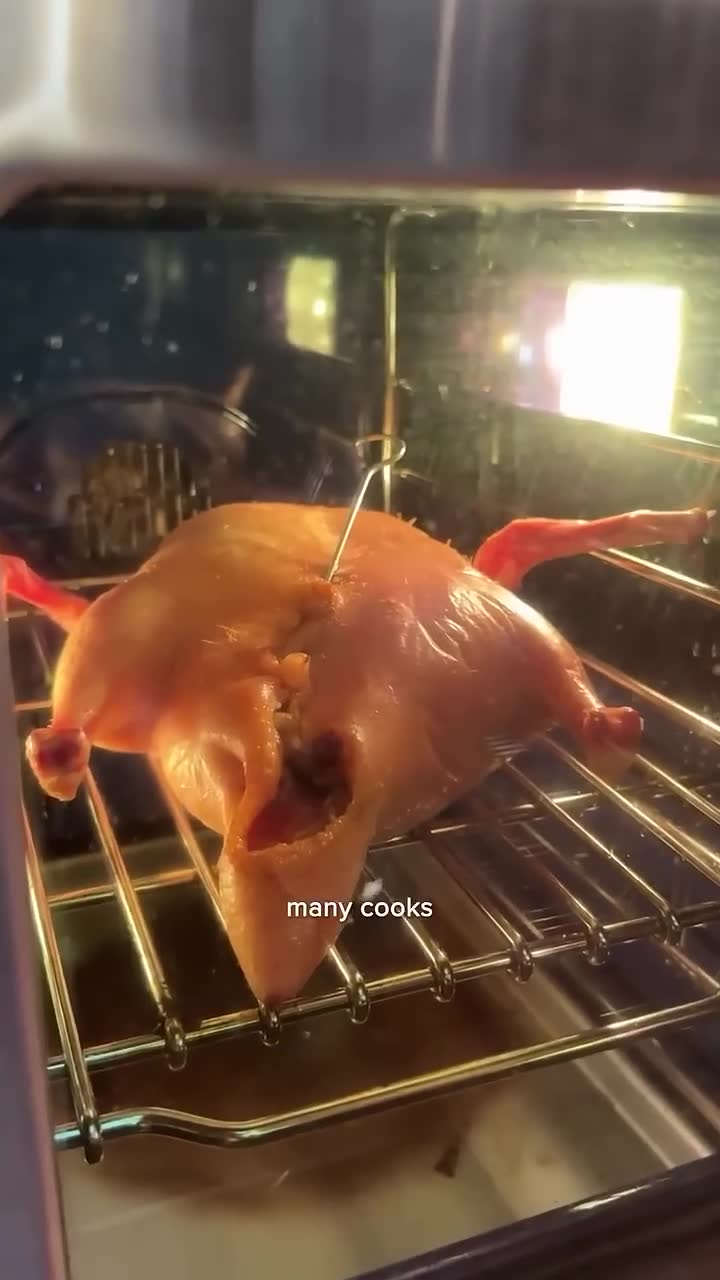 Second day of the multi-day peking duck cooking process