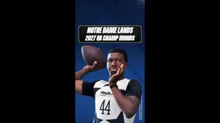 The #fightingirish just landed a MASSIVE commitment from 2027 QB Champ Monds